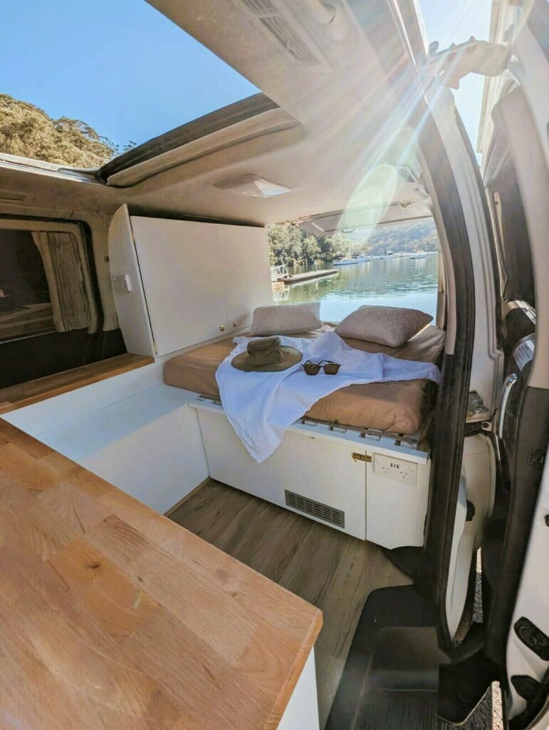 slipping area inside our van